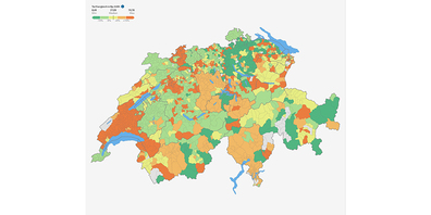 Die Elcom publizierte eine Analyse der Strompreise 2023 für alle Schweizer Gemeinden. 
