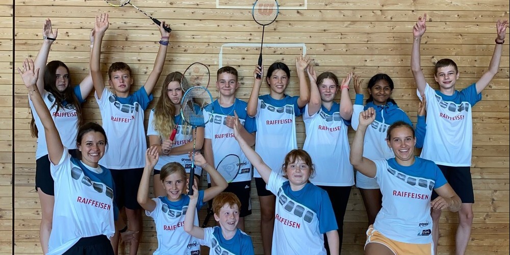 Die Junioren des Badmintonclubs St.Margrethen