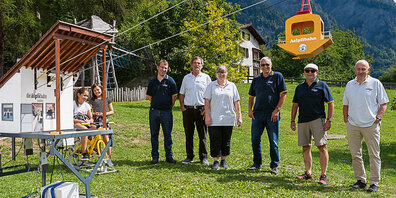 v.l. Simon Künzler neben Urgesteinen Martin Liesch, Claudia Liesch, Hermann Fopp, Stefan Lechmann  und Elia Pondolfi. 