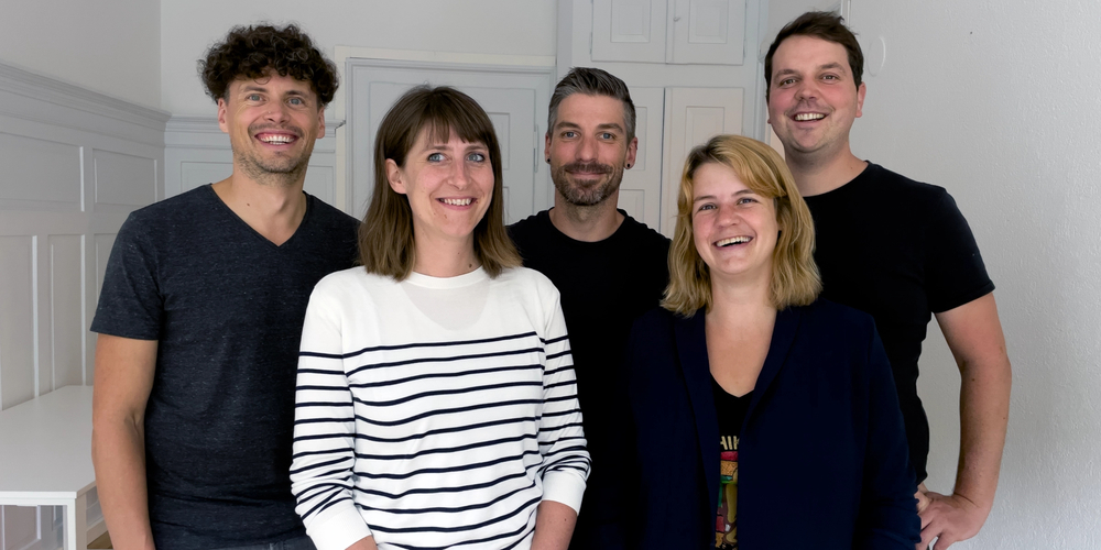 Pascal Bischof, Mirjam Durot, Bruno Gisler, Melanie Widmer und Florian Bentele