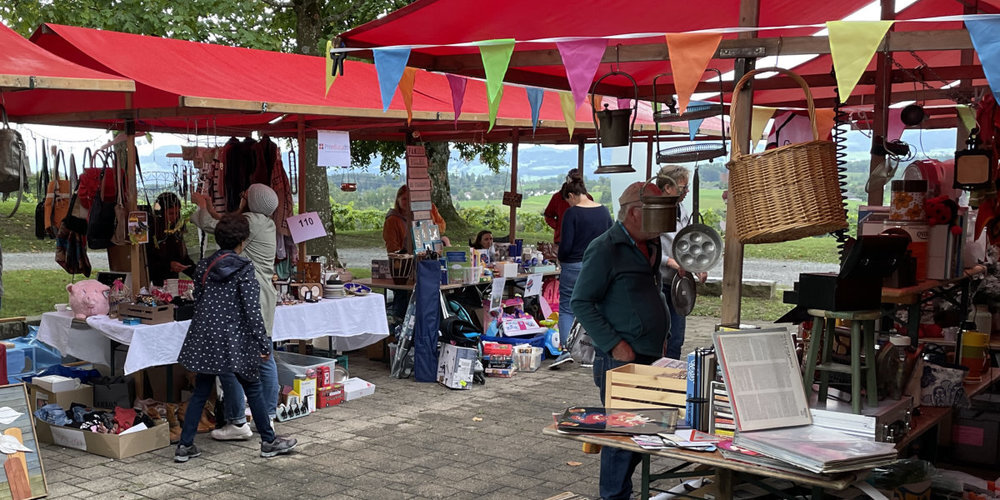 Buntes Treiben am Gossauer Flohmärt vom 10.  September 2022