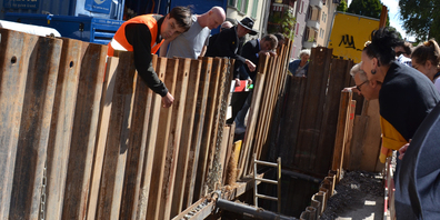 Bei einer Begehung konnte die Baustelle genauer angeschaut werden. Die Sanierungen gehören zu den grösseren Baustellen in der Stadt Zürich.