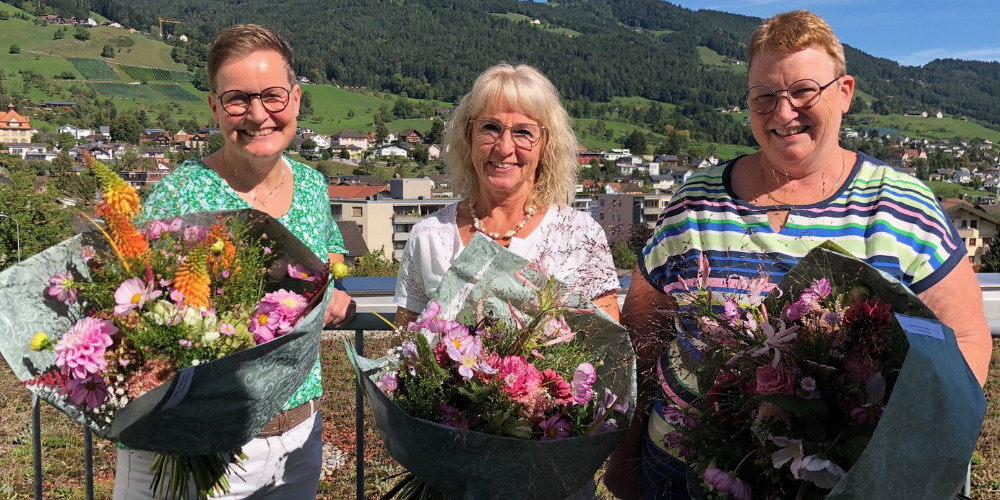 Von links nach rechts: Christine Würmli, Edith Lüchinger, Sonja Kölbener