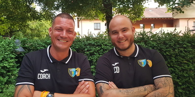 Trainiert neu den FC Oerlikon/Polizei:  Andreas Amsler (l.) Ihm zu Seite steht Assistenztrainer Christian da Costa. 