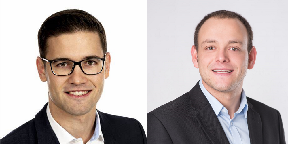 Die Kantonsräte Sascha Schmid (l.) und Sandro Wasserfallen (r.) haben Bedenken bezüglich der politischen Neutralität der St.Galler LehrerInnen.