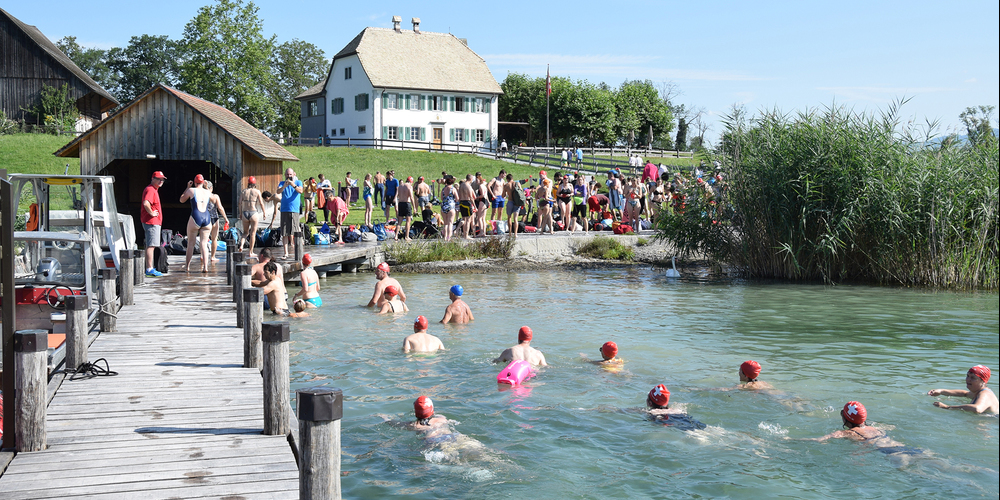 Wie schon letztes Jahr gibt es eine Teilnehmerbegrenzung am diesjährigen Ufnau-Schwimmen.