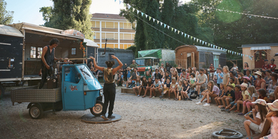 Der Eintritt zum Zirkusfestival an der Flurstrasse 85 ist gratis, man gibt in die Hutsammlung, was gerade passt.