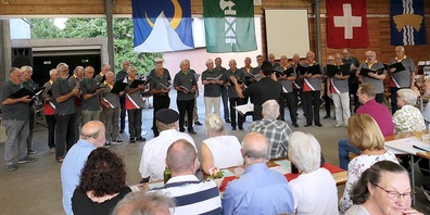 Grossartige Stimmung verbreitete der vereinigte Männerchor Au-Berneck und Heerbrugg