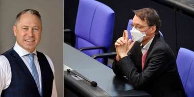 Dr. Gut: «Während in Deutschland kein Zug rechtzeitig ankommt, ist der autoritäre Massnahmen-Staat pünktlich zurück. Die Spaltung der Gesellschaft geht weiter.» Im Bild: Gesundheitsminister Lauterbach.
