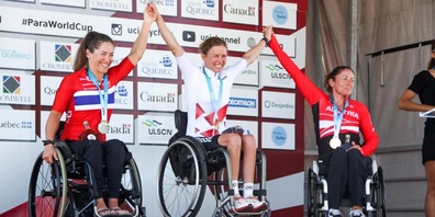 «Ich bin immer noch geflasht ...»: Sandra Stöckli nach ihrem triumphalen Rennen.