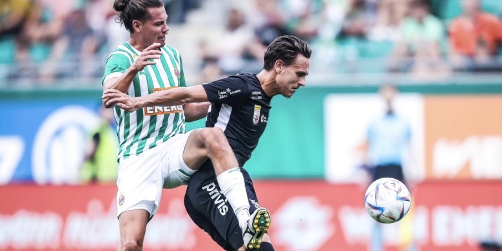 Der Aufsteiger Austria Lustenau ergatterte bei Rapid Wien einen Punkt