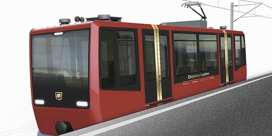 «Goldige Elemente und typischen Motive aus der Umgebung vom Dolder Grand», schreiben die VBZ über das neu Dolderbähnli. Das kommt unterschiedlich an im Quartier.