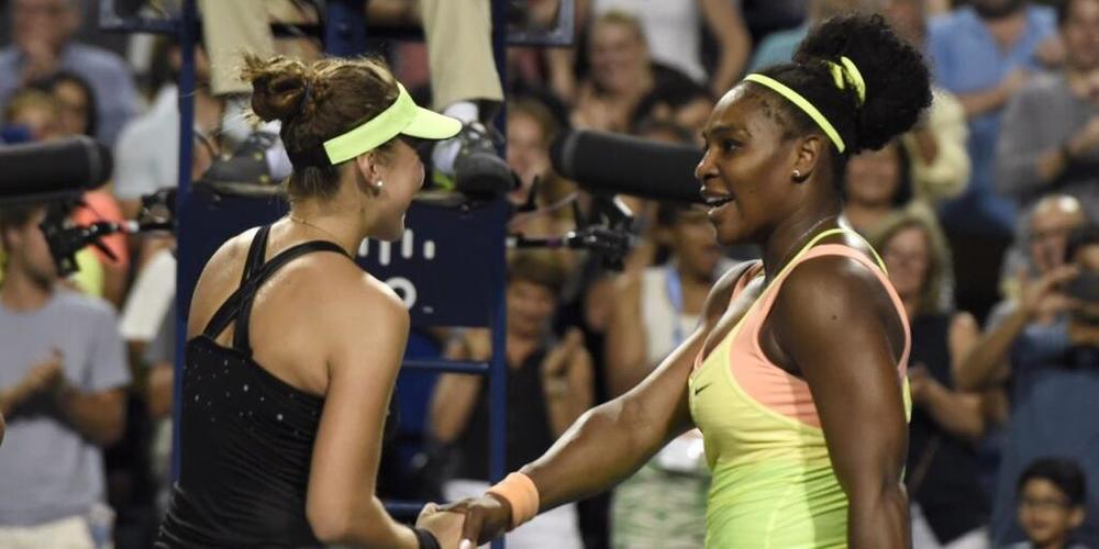 Eine der grössten Erfolge von Belinda Bencic: 2015 gewinnt sie ausgerechnet in Toronto im Halbfinal gegen Serena Williams und dann auch das Turnier