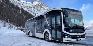 Der Testbus wird von "Engadin Bus" zur Verfügung gestellt.