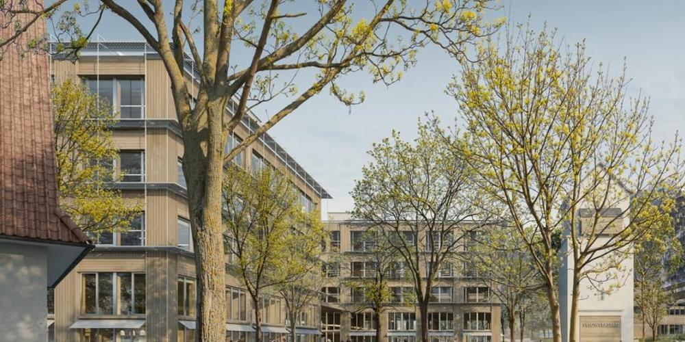 Zusammen mit dem neuen Hauptgebäude der Fachhochschule Graubünden entsteht ein Hochschul-Campus. (Visualisierung)