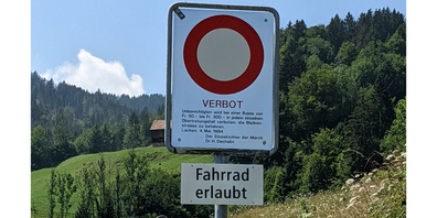 Velofahren ist wieder ausdrücklich erlaubt.
