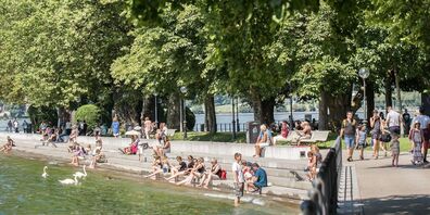 In den Bregenzer Seeanlagen wurden von der Polizei besoffene und bekiffte Velo- und E-Scooter-Fahrer kontrolliert