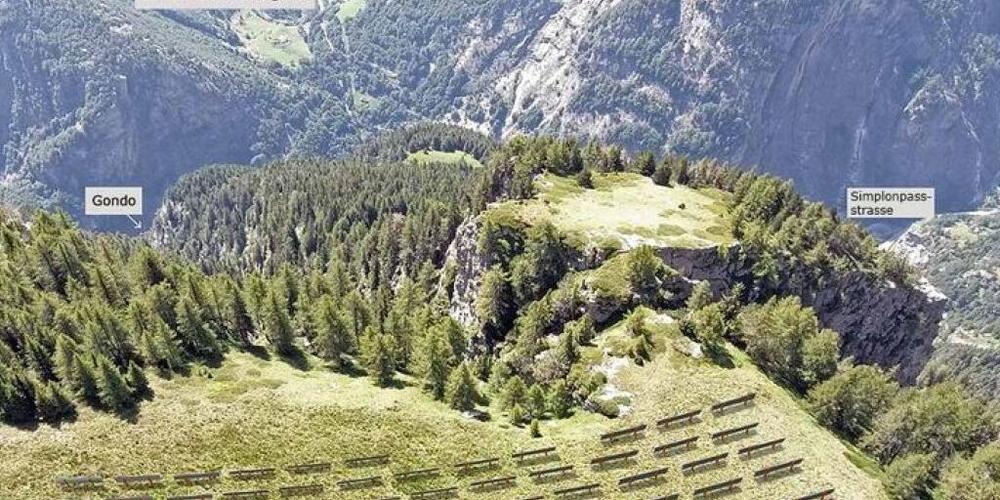 Visualisierung des geplanten hochalpinen Fotovoltaik-Projektes oberhalb von Gondo VS.