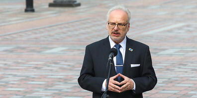 FILED - Lettischer Präsident Egils Levits führt Gespräche über neue Regierung. Photo: -/Ukrinform/dpa
