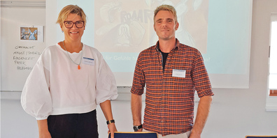 Das Referententeam: Kathrin Heusser und Lukas Burger, HF Zizers.