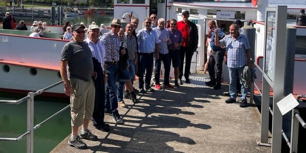 Bereit für die Schifffahrt: Männerchor Schänis.