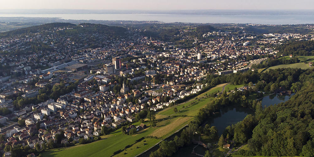 Die St. Galler Gemeinden - im Bild die Stadt St. Gallen - erzielten im vergangenen Jahr mehrheitlich Rechnungsüberschüsse. (Archivbild)