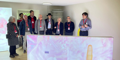 Ein der Arbeiten von Catherine Leutenegger mit ihrer Darstellung von Bioprinting.
