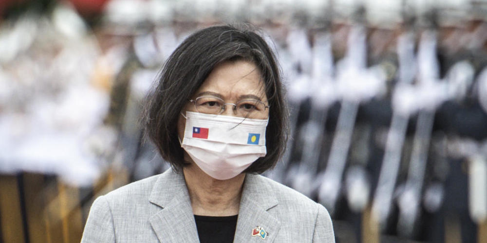 FILED - Taiwans Präsidentin Tsai Ing-wen warnt China vor einem militärischen Konflikt. Photo: Wiktor Dabkowski/ZUMA Press Wire/dpa