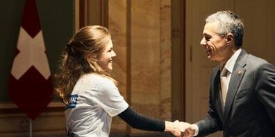 Die 22-jährige Jus-Studentin Bettina Brunner schlüpft heute Dienstag für einen Tag in die Rolle der Schweizer Bundespräsidentin.