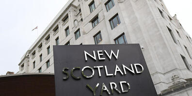 ARCHIV - Die Polizeibehörde New Scotland Yard im Stadtteil City of Westminster. Foto: Arne Dedert/dpa