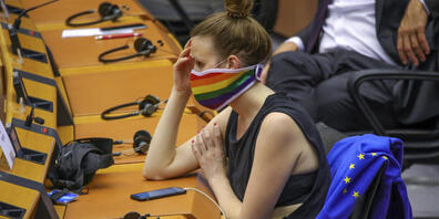 Die neue Fraktionsvorsitzende der Grünen im Europaparlament, Terry Reintke, warnt vor einer zunehmenden Bedeutung von Rechtsextremen in der EU. "Wir haben wachsende rechtsextreme, antieuropäische, autoritäre Bewegungen." (Archivbild)