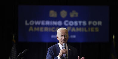 US-Präsident Joe Biden spricht im East Portland Community Center über die Senkung der Kosten für amerikanische Familien. Foto: Carolyn Kaster/AP/dpa