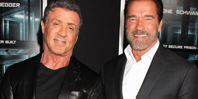 Die Action-Helden Sylvester Stallone (links) und Arnold Schwarzenegger (rechts) bereiten sich auf Halloween vor. (Archivbild)
