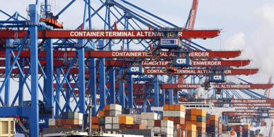 Im Euroraum deutet die Stimmung der Unternehmen auf eine Rezession hin. (Archivbild)