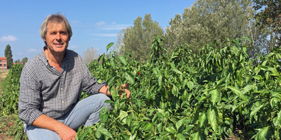 Savino Cimarosto hat der Finanzwelt den Rücken gekehrt und ist heute leidenschaftlicher Bio-Bauer. 