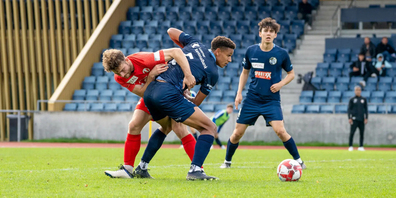 Dimitri Volkart im Kampf gegen den FC-Luzern II