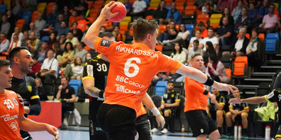 In seinem erst zweiten Spiel nach überstandener Verletzung zeigte Odinn Rikhardsson eine herausragende Leistung mit 10 Treffern. 