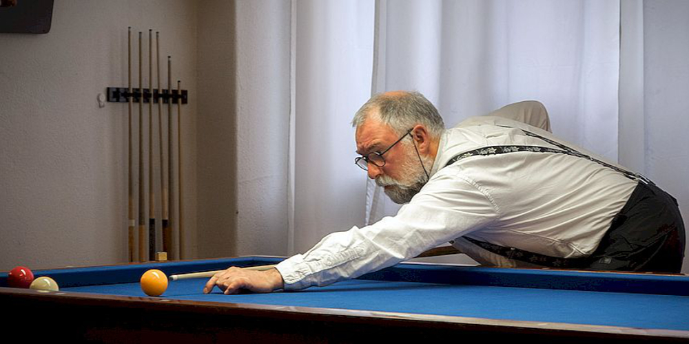 Rolf Bart, Stammspieler des St.Galler Teams in der Disziplin Cadre.