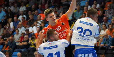 Die Kadetten Schaffhausen verlieren gegen den HC Kriens-Luzern mit 30:34.