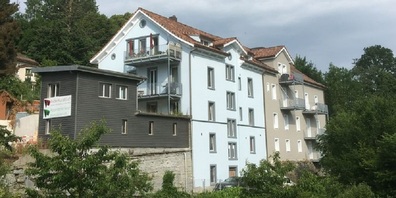 Die Heilanstalt "Vibron" in Wienacht nach dem Umbau 2020-2022. Das heutige Mehrfamilienhaus mit 14 Wohneinheiten steht in der Ortsbildschutzzone.