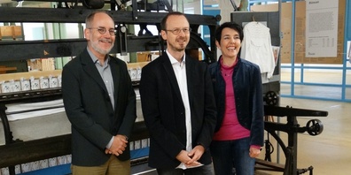 Die ersten drei gelisteten der EVP Bezirk Hinwil: Josua Raster, Beat Monhart und Andrea Grossen-Aerni (v.l.n.r.)