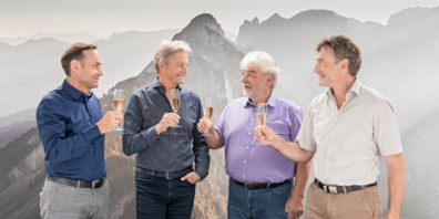 Von links: Kilian Hintermann, Reto Eicher, Hansjörg Untersander, Roland Fetting
