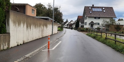 Diese Verkehrspoller wurden nächtens entwendet