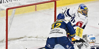 Zu gut für Zug und seinen Meistergoalie Leonardo Genoni: Joakim Nordström erzielt eines von fünf Davoser Toren