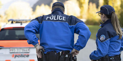 Die grossangelegte Polizeiaktion wurde von der Walliser Kantonspolizei geleitet. (Archivbild)
