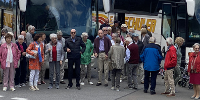 Vorfreude auf die Schwägalp: Insgesamt 400 Senioren genossen den Ausflug.