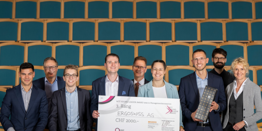 Das Team «Ergoswiss» mit Mario Brezovic (Balgach) und Adrian Stillhart (Marbach) holte sich Rang drei in der Kategorie Managementkonzeption. 