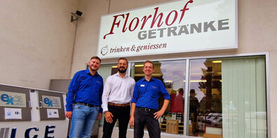 Das Florhof-Team: Massimo Serra, Zoran Panovic und Marcel Bertschi (v.l.n.r.).