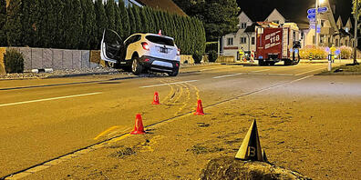 Bei dem tödlichen Unfall in Siegershausen TG endete der Wagen an einer Mauer.