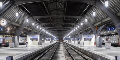Prellböcke am Ende der Gleise im Zürcher Hauptbahnhof. (Archivbild)